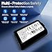 YSomPower 4 Packs Replacement Battery for SB900, SB900A, SB900B, SB900C, Compatible with Shure P3RA, P9RA+, P10R+ Receivers, ULX-D, QLX-D, AD Series Transmitters,All Associated Docking,etc.