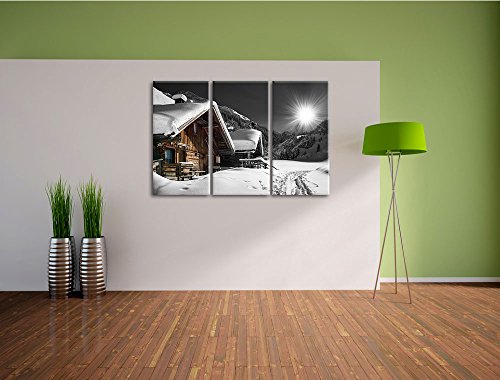 Tableau triptyque Alpes enneigées 120x80cm de style moderne - 5
