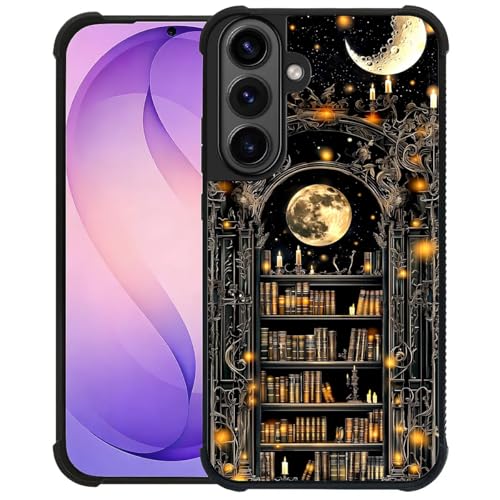 Coque Samsung S26 Plus anti-rayures bibliothèque gothique