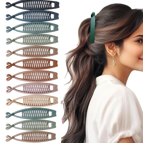 Image of BIRDWARE Medium-Size Multi Color Imported Acrylic Material Butterfly Hair Clips For Women | Hair Clutchers
