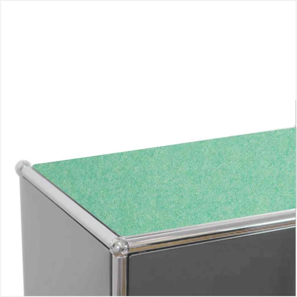 Eco Felt Pad Suitable for USM Haller Furniture Including Non-Slip Underlay (Mint, 48.5 x 73.5 cm)