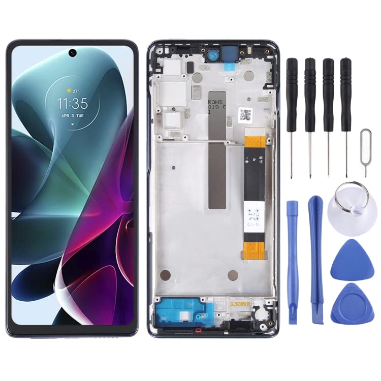 Piezas de reparación de teléfonos celulares Pantalla LCD OEM para Motorola Moto G200 / Edge S30 Digitizer Conjunto con Marco