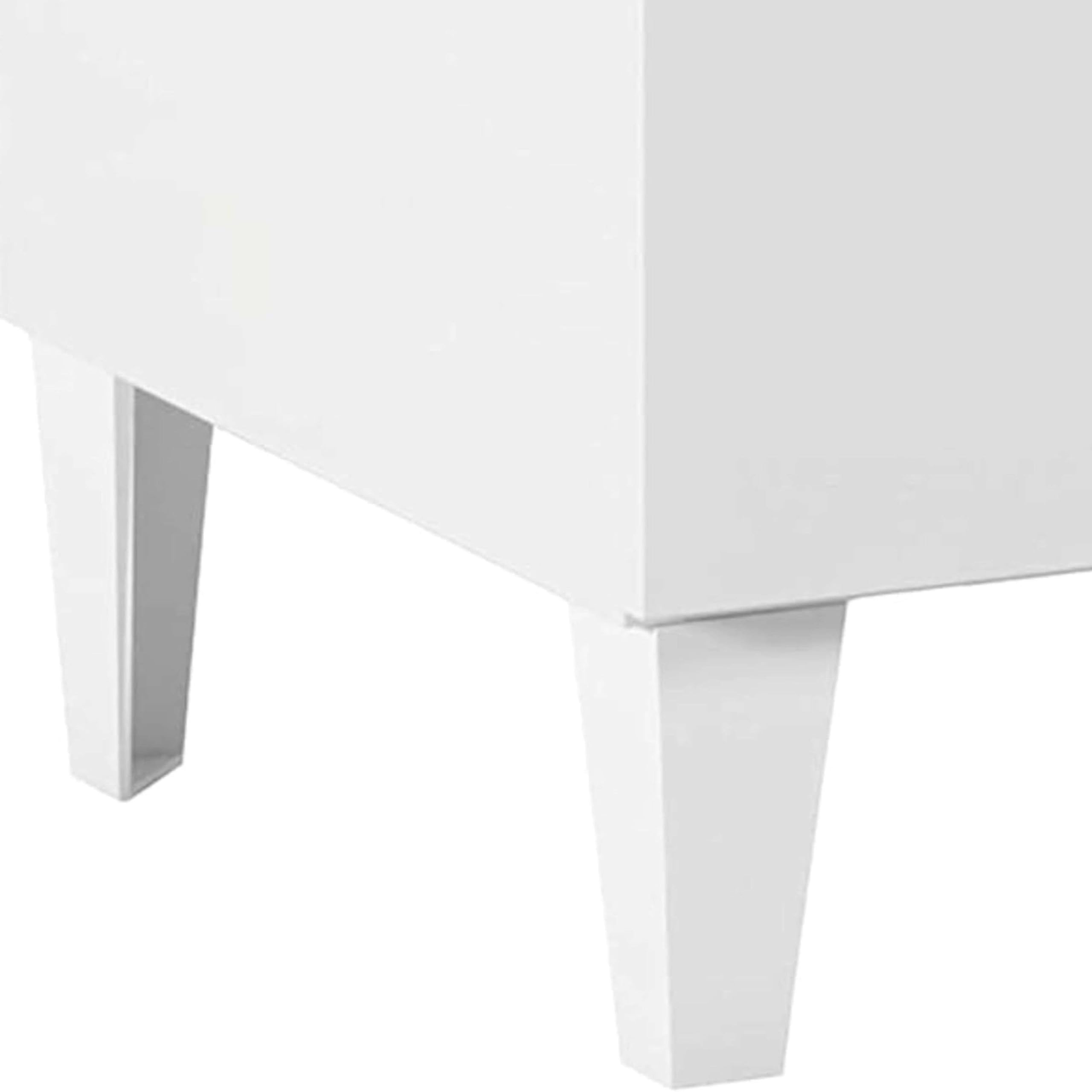 13Casa - Corinto A3 - Comodino. Dim: 50x34x49 h cm. Col: Bianco. Mat: Melamina.