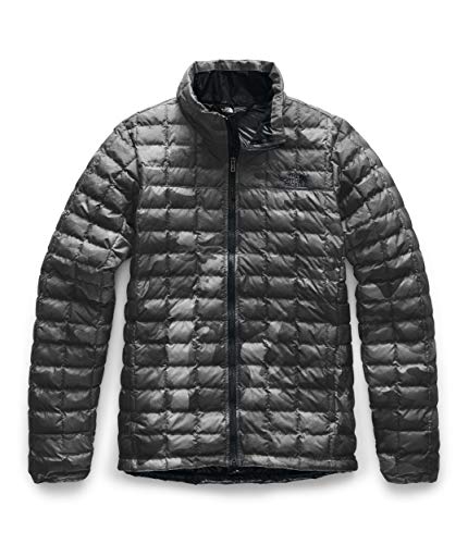 The North Face Womens Thermoball Eco Insulated Jacket - Fall or Winter Coat, TNF Black Waxed Camo Print, L