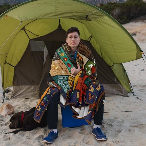Camping Geschenke, Camping Geschenke für Männer, Geschenke für Camper, Camper Geschenke, Camping Deko, Wohnmobil Geschenk, Camping Gadgets Wohnmobil, Wohnwagen Zubehör Innen, Camping Decke 150 x 130CM