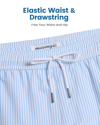 Image of maamgic 2 in 1 Mens Swim Trunks 7 Inch Swim Shorts Swim Suits Board Shorts