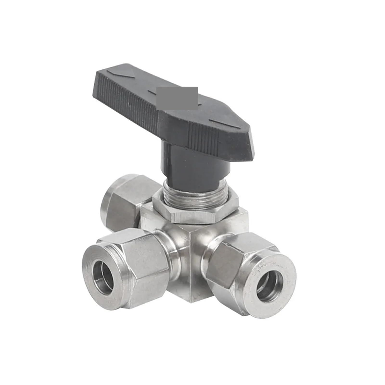 BIANMTSW Fit 1/2" OD Tube Tee L-Port Ball Valve Compression Union 304 Stainless
