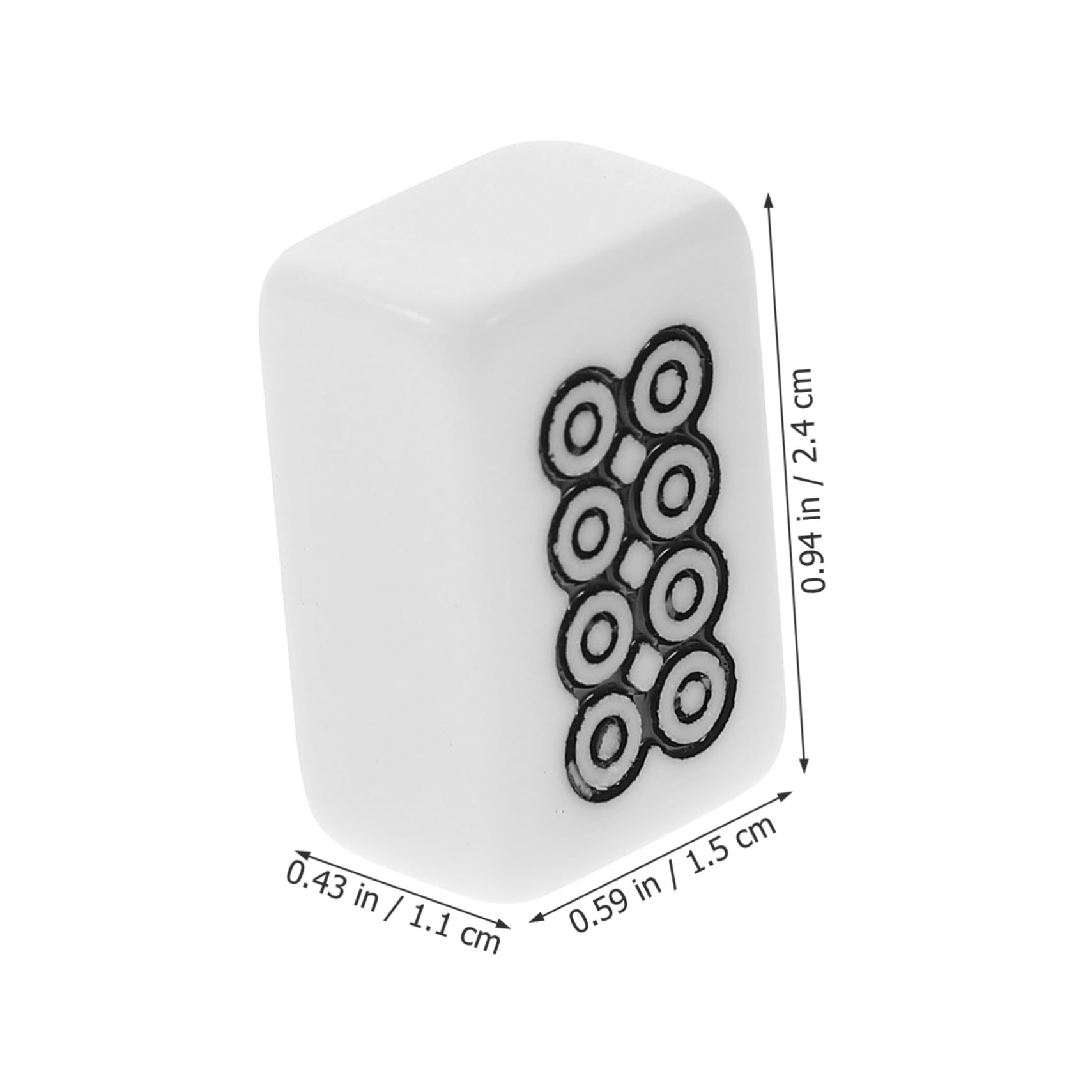 Toddmomy Portable Mahjong Set Storage Bag Mahjong Game for Travel Dice for Parties and Camping Random Style