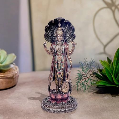 Amazon Brand - Umi Vishnu Idol Statue for Home Pooja Room - Lord ...
