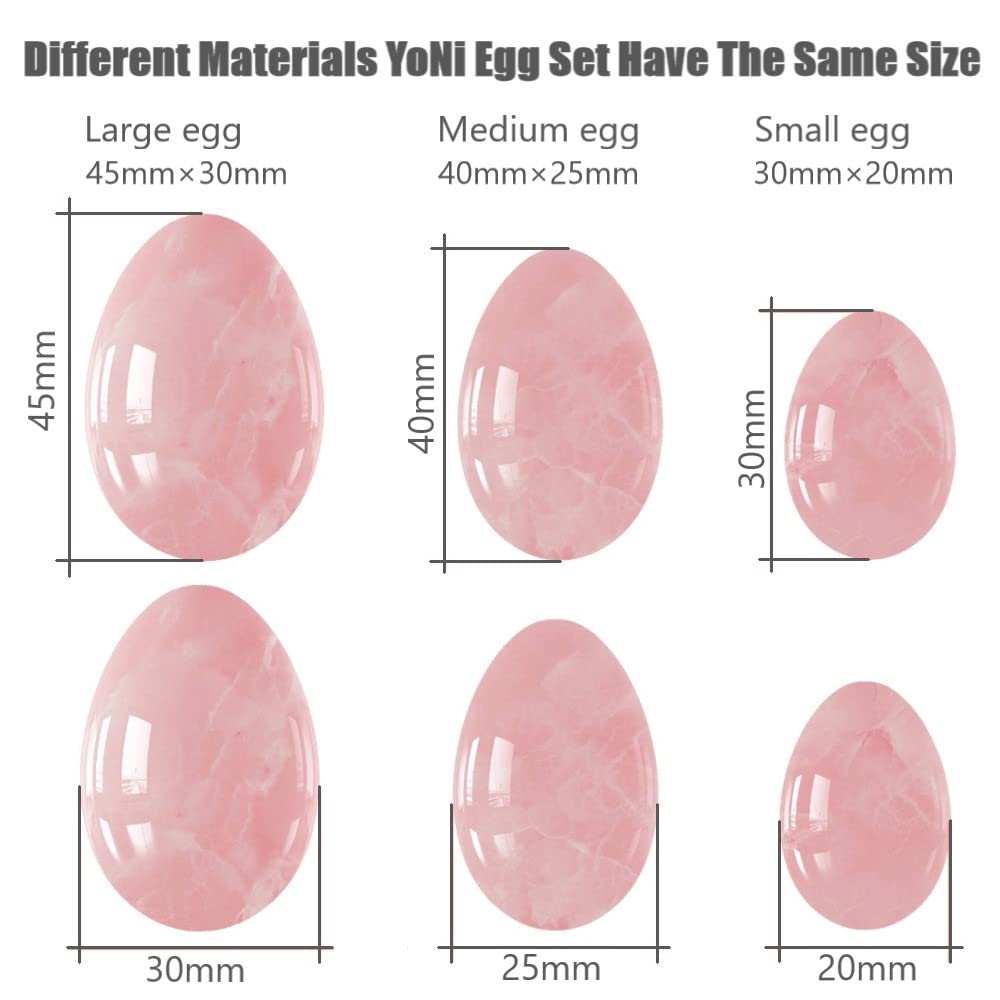Naturel Jade Yoni Oeuf Ensemble Femmes Kegel Exerciseur Muscles Vaginaux Boule De Serrage Cristal Rose Quartz Ben Wa Ball,oeil Du Tigre