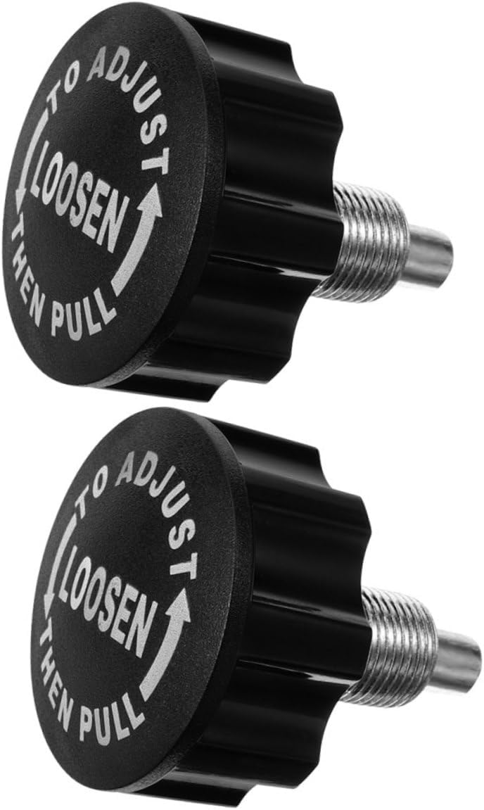 2pcs Rotating Pull Pin Gym Accessories Adjustment Knob Replacement Exercise Bike Pin Knob Replacement Weight Bench Pin Spring Knob Pull Pin Fitness Equipment Accessories Screws