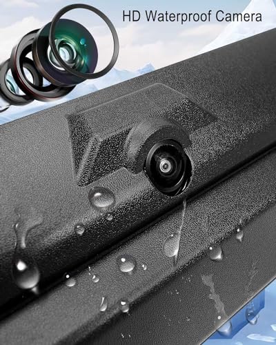 Image of Tailgate Handle with Rear View Backup Camera Fit for Ford F250 F350 F450 Super Duty 2017 2018 2019 2020 2021 2022 Replace HC3Z-9943400-NB HC3Z-9943400-NA, Without Release Button