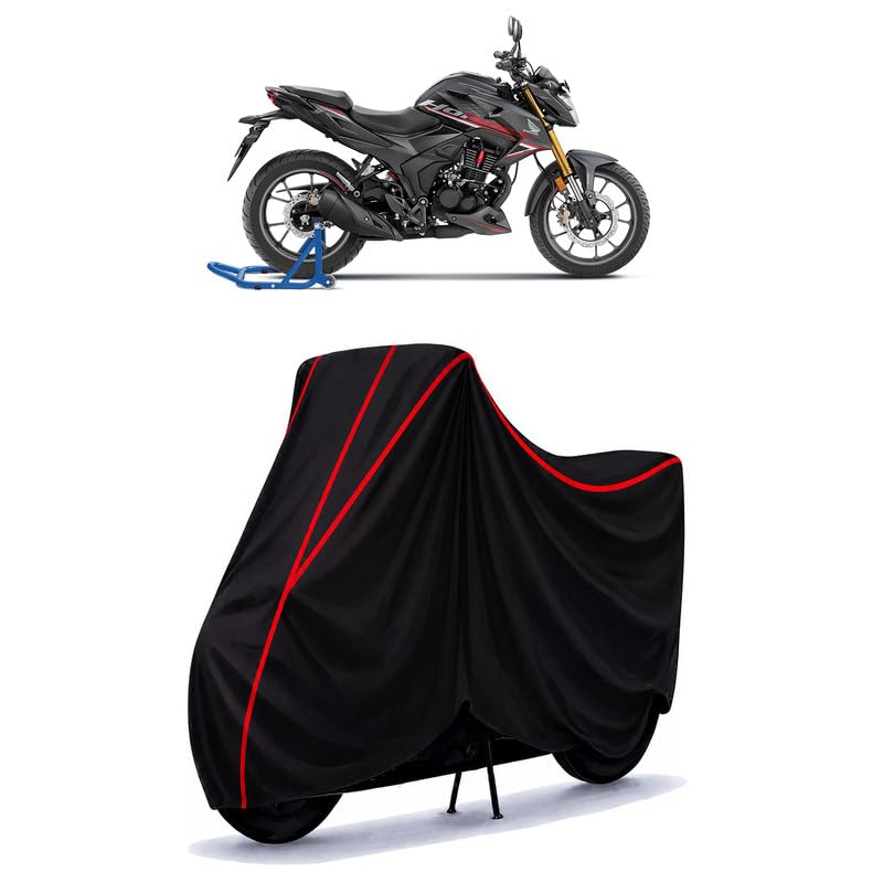 Image of Hornet 2.0 Standard Water Resistant Bike Cover for All Motorcycles & Rain | Heavy Duty Taffeta Fabric | UV Protection, Dustproof, Scratchproof | All Weather Two Wheeler Body Cover with Elastic Bottom