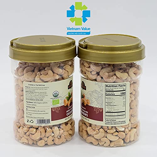 Image of LAFOOCO Organic Unsalted Cashews 30 oz, USDA Certified Dry Roasted Nuts
