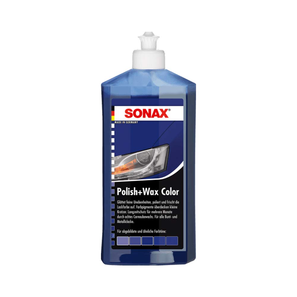 SONAX 3X 02962000 Polish & Wax Color NanoPro blau Autopolitur Wachs 500ml