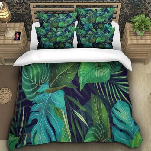 Parure de lit microfibre avec fermeture éclair pratique ensemble housse de couette effet 3D