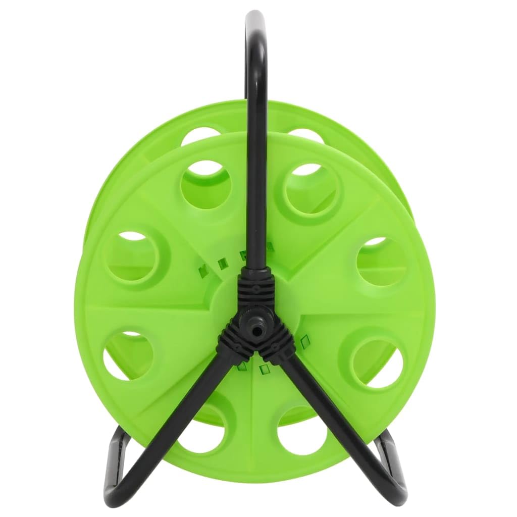 Home & Garden-Free - Carrete de manguera verde para manguera de 45 m 1/2 pulgada de acero