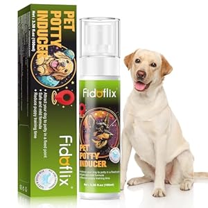 Dog Potty Training Spray for Dogs and Puppies – Go Here Attractant Spray to Pee and Poop in One Spot,Safe & Effective Puppy Pee Spray Indoor & Outdoor-Dog Training & Housebreaking Aid -100ml