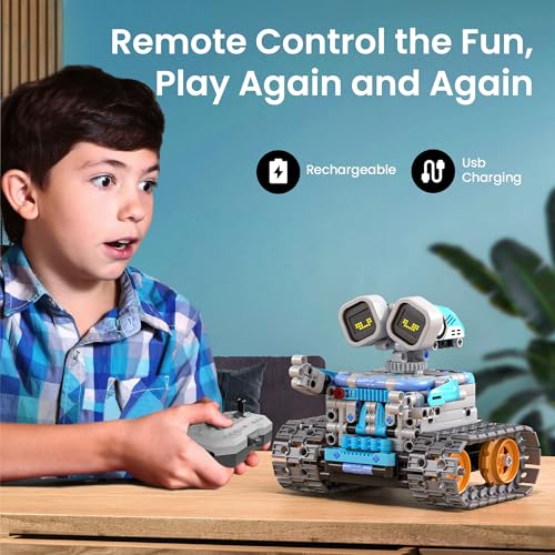Image of Sillbird Building Robot Kit STEM Gifts for Kids 8-13 with Remote Control