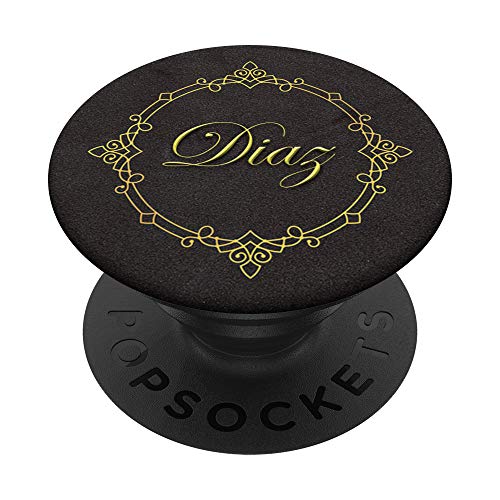 Diaz Name, personalisierbar, klassisch, Vintage, Schwarz PopSockets mit austauschbarem PopGrip