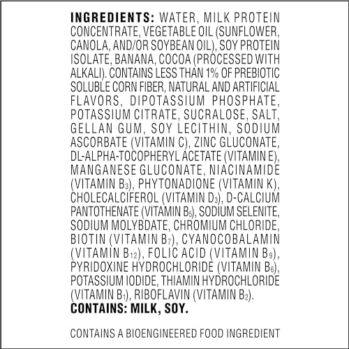 Image of Atkins Chocolate Banana Protein-Rich Shake. With B Vitamins and Protein. Made with Real Fruit. Keto-Friendly and Gluten Free, 11 Fl Oz (Pack of 12)