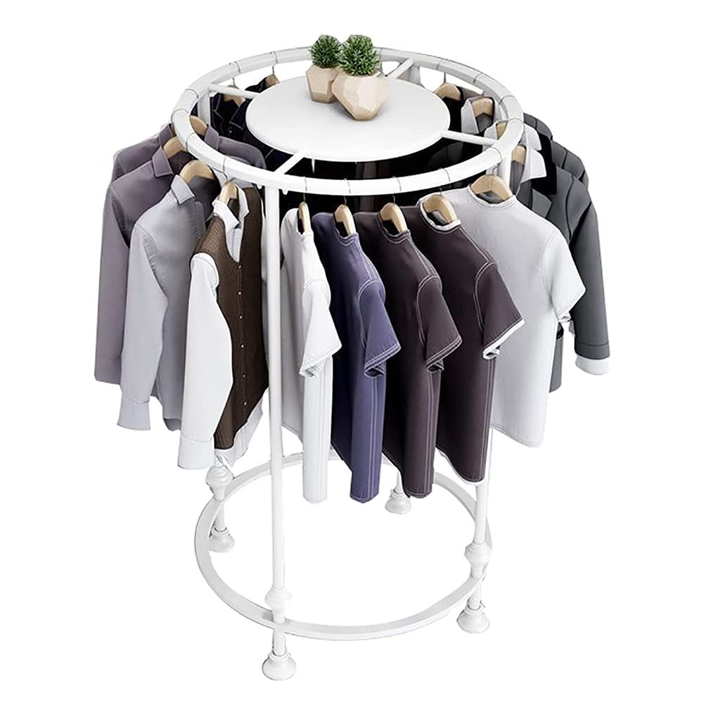 Présentoir à vêtements robuste circulaire pour agencer une boutique ou un dressing
