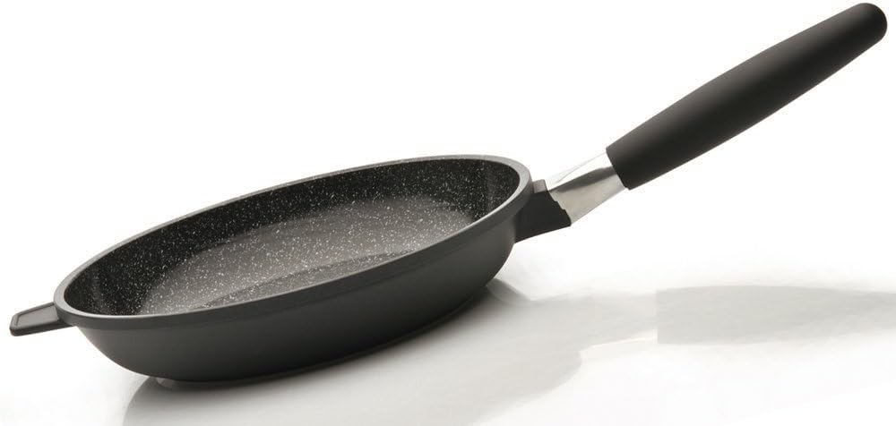 by BergHOFF - 8" Fry Pan | Ceramic and Titanium Nonstick Cooking Surface | Durable, Lightweight Construction | Detachable Handle for Oven Use | Designed in Europe. Made for America