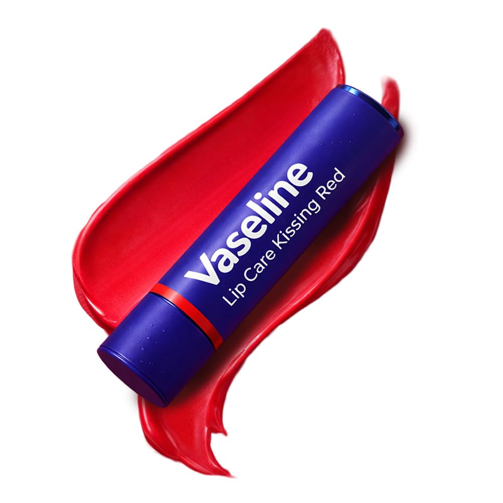 Vaseline Lip Care | Colour+Care Kissing Red Tinted Lip Balm Stick | up to 24Hr* moisturization | with manuka honey | 3g-image-43