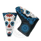19th Hole Custom Shop Dia de Los Muertos Sugar Skull Golf Blade and Mid Mallet Putter Headcover,...