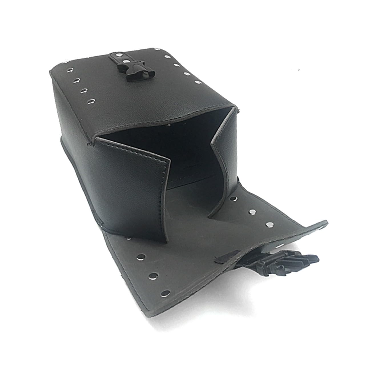 SOLUSTRE Borsa Laterale Moto Pu Nera Stile Cruiser, 1 Pezzo