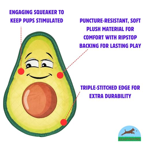 Majors - Extra Large and Durable Avocado Squeaky Dog Toy for Aggressive Chewers, Specially Designed for Big Fun for Big Dogs, Toys for Puppies, Medium, Large, and XL Breeds - Image 3