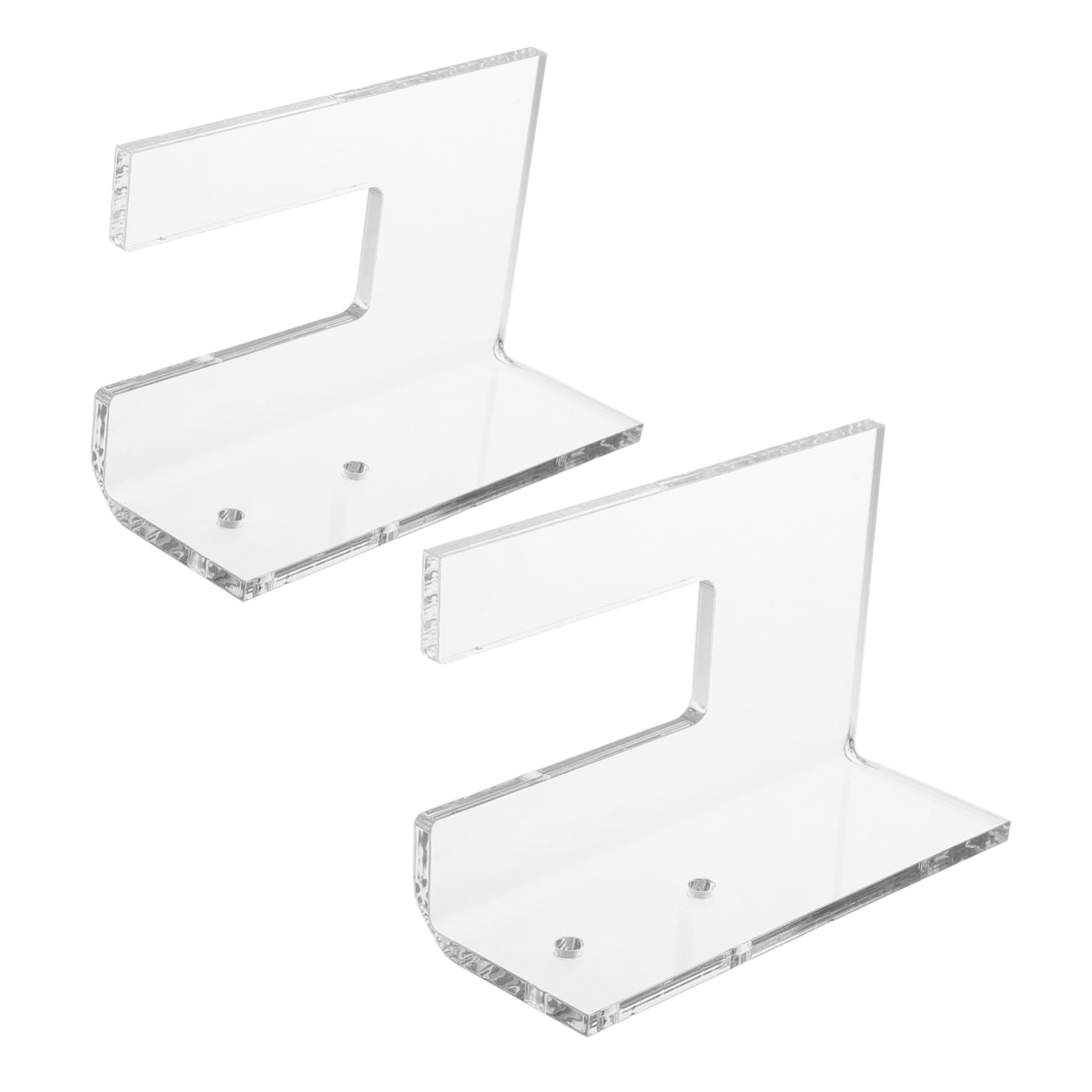 Garneck 1 Pair Skateboard Wall Mount Skateboard Ski Board Display Stand Snowboard Display Stand Snowboard Storage Holder Wall Mount Hangers Ice Skating Holders Transparent Acrylic