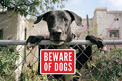 Warnschilder für Zauntore, aus Aluminium, 25,4 x 17,8 cm, für Innen- und Außenbereich, kein Verblassen, wetterfest, langlebig, rote Tinte - Image 7