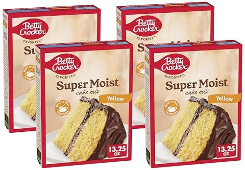 Image of Betty Crocker Favorites Super Moist Yellow Cake Mix, 13.25 oz (Pack of 4)