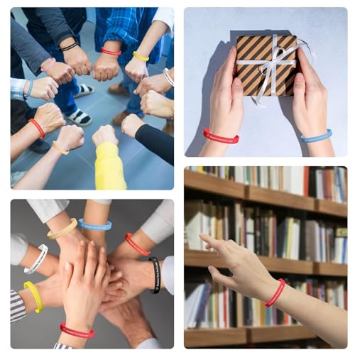 30-5000 Pcs, Custom Rubber Bracelets, Personalized Silicone Rubber Wristbands Bulk Customizable with Text/Logo/Message/Icon, Customize for Men,Women, Motivation Events Awareness Fundraisers Gifts2