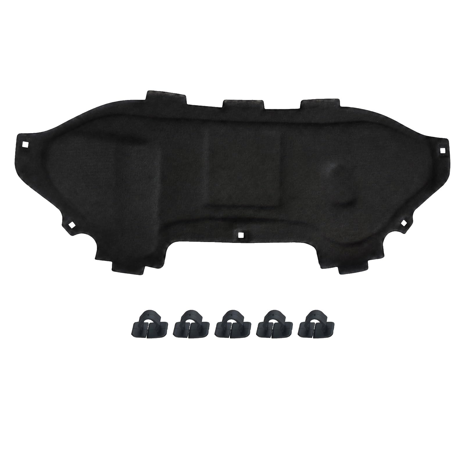 GEPCO 51968984 Tapis d'isolation pour capot, avec clips, compatible avec Fiat 500 2007-2024, Fiat 500C 2007-2024, Fiat Abarth 500 2008-2024