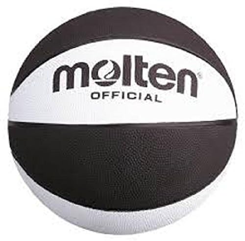 Molten B7R-Black Rubber 29.5" Official Size 7 Basketball Black/White