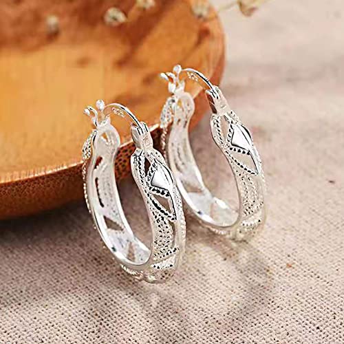 925 Sterling Silver Heart Earrings For Women Trendy Hypoallergenic Gold Dangle Earrings Jewelry Valentines Gifts For Her3