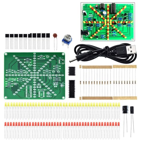 Fireworks red Yellow Double Color Flashing Lights DIY Kit Strobe NE555 + CD4017 Electronic Practice Learning Kits Suite Parts