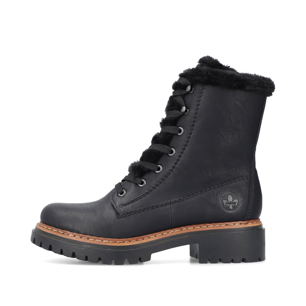 Rieker Damen Schnürstiefeletten 72625, Frauen Stiefeletten