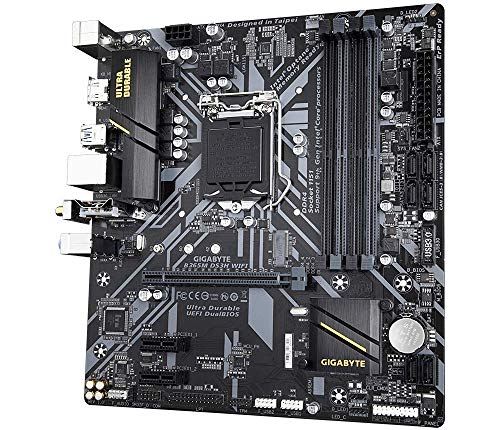 GIGABYTE B365M DS3H WiFi-Y1 (LGA1151/Intel/Micro ATX/USB 3.1 Gen 1 (USB3.0) Type A/DDR4/Motherboard) (Renewed)