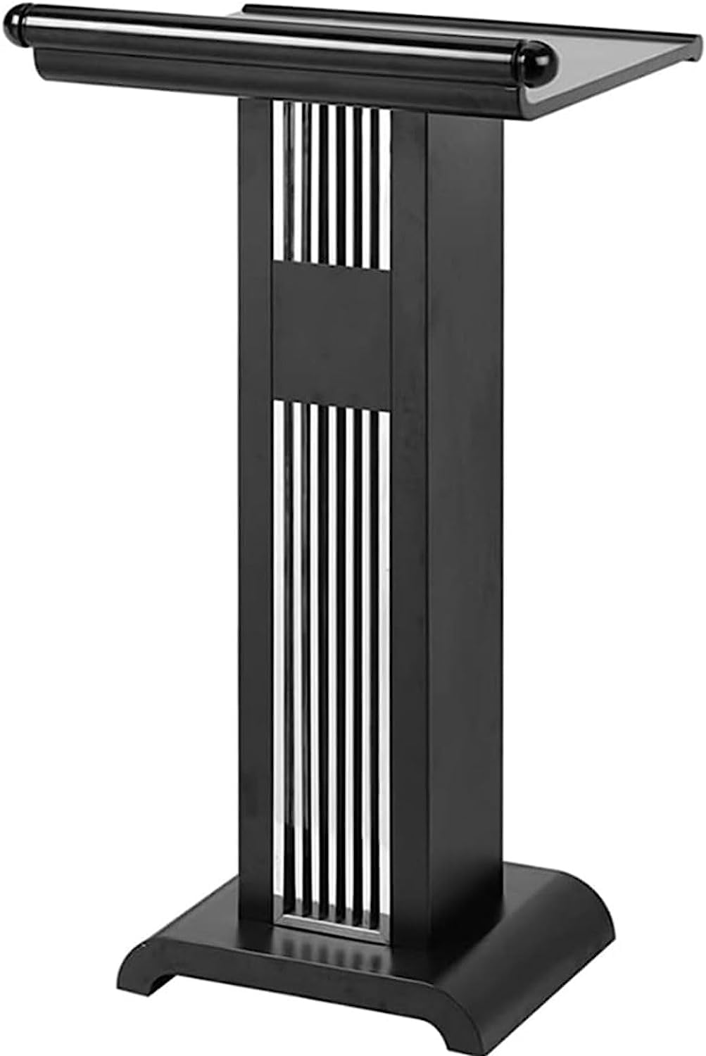 Wysoki drewniany stojak na podium – materiał żelazny i lakierniczy idealny do prezentacji w szkołach i kościołach elegancki design do profesjonalnego użytku