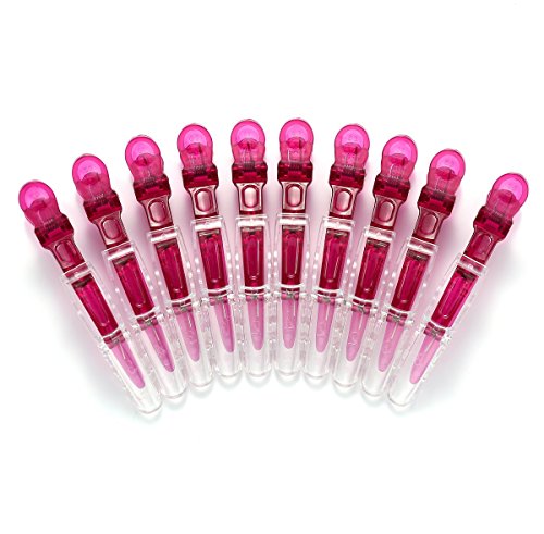 Set de 10 pinzas Croc transparentes para cabello miniatura 1