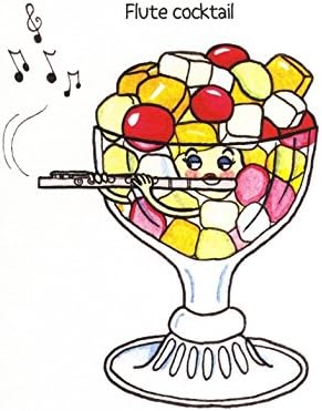 Claire SpakeFlute Cocktail Greetings Card