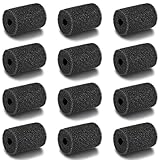 GiBot 12 Pack Professional Sweep Hose Scrubber Tail Replacement Scrubbers Fits Polaris 180, 280, 360, 380, 480,3900 Sport Vac-Sweep Pool Cleaner Sweep Hose Scrubber 9-100-3105, Black