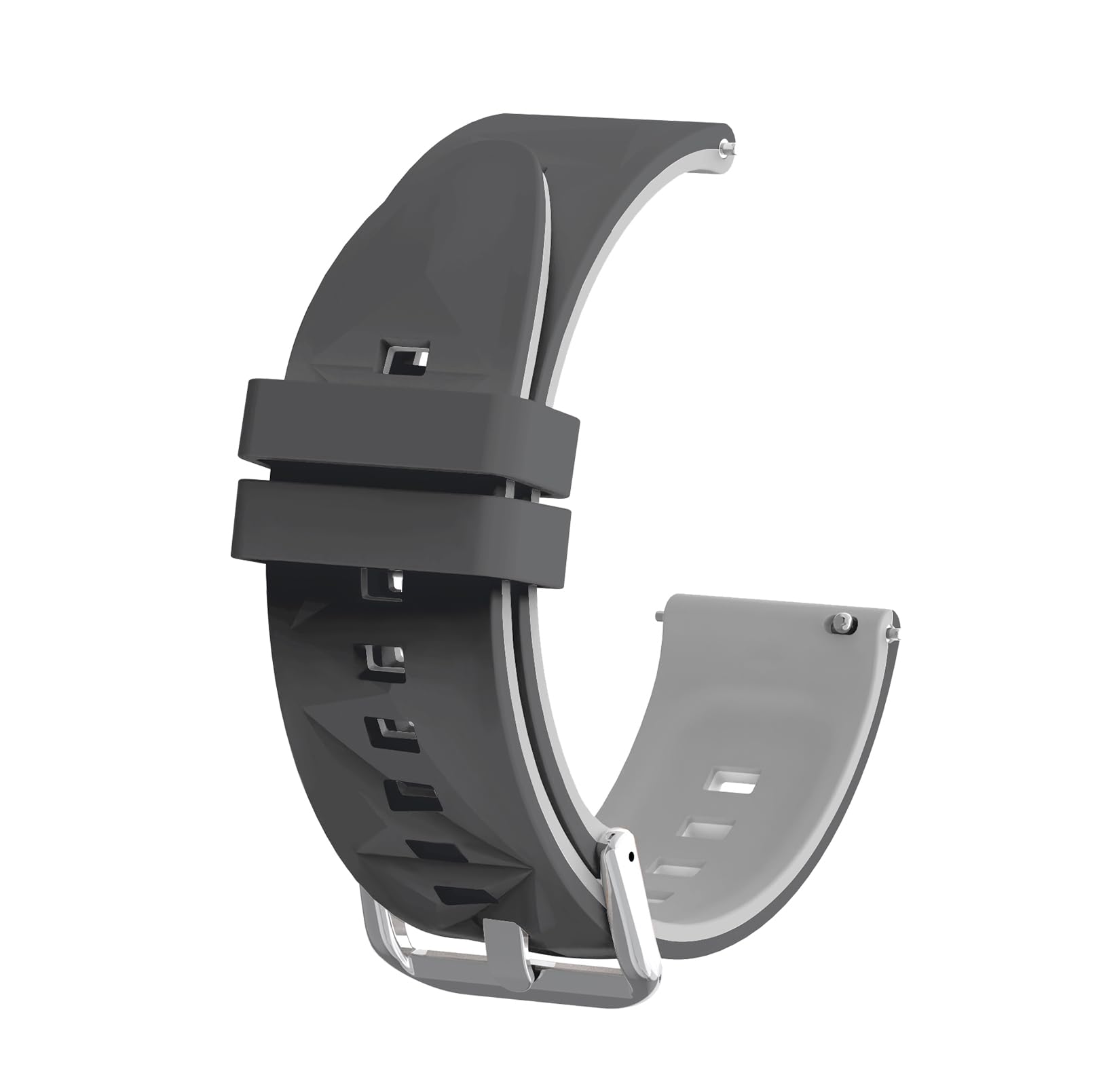 22mm Watch Bands Compatible for Xiaomi Redmi Watch 5 Active/Lite/Watch S4/Amazfit Bip 5/6/GTR 4/3/3 Pro/Amazfit GTR 47m Silicone Strap for Men Women