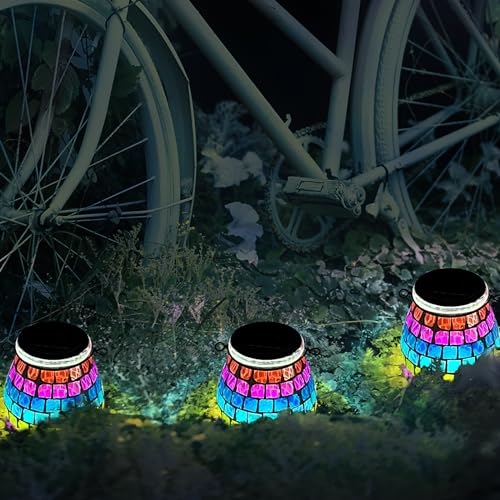 TOTHDATE 1PCS Oval Solar Mosaic Lights Outdoor - Image 4