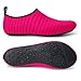 JIASUQI Couples Athletic Water Shoes for Men Beach Swim Exercise Pink US 7.5-8.5 Women, 6.5-7.5 Men