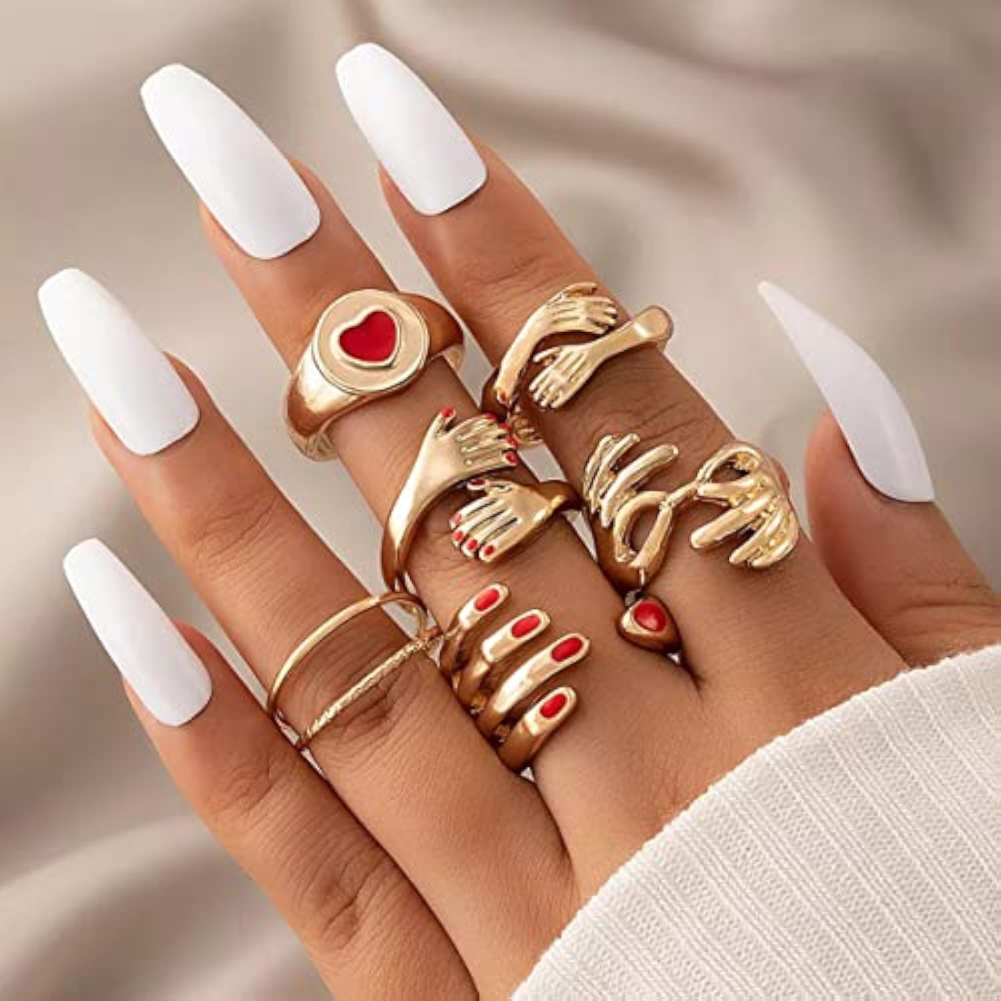 Contemporary Stackable Rings Set - Style 4