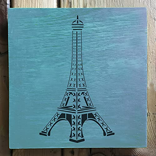 Stencil1 Eiffel Tower 6" X 6" - Durable Quality Reusable Stencils For Drawing Painting - Paris Stencil France Decorating Items And Decor On Walls Fabric & Furniture Art Craft #TOP1